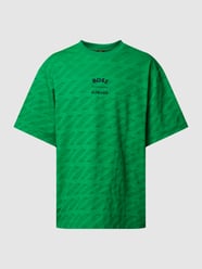 T-Shirt mit geripptem Rundhalsausschnitt Modell 'Talboa' von BOSS Green Grün - 23