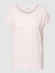 T-shirt met ronde hals, model 'PLAIN' van Vero Moda Roze - 46
