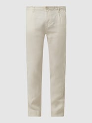 Chino aus Leinen Modell 'Marshall' von Bruun & Stengade Weiß - 48