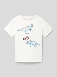 T-shirt met motiefprint van s.Oliver RED LABEL Wit - 20