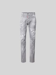 Skinny Fit Jeans im Destroyed-Look von Dsquared2 Grau - 1