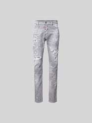 Skinny Fit Jeans im Destroyed-Look von Dsquared2 Grau - 18