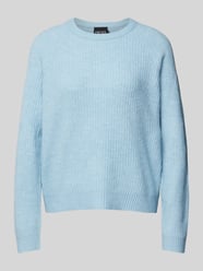 Relaxed Fit Pullover mit Rundhalsausschnitt Modell 'OLLA' von Pieces Blau - 9