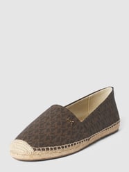Espadryle z aplikacją z logo model ‘KENDRICK’ od MICHAEL Michael Kors Brązowy - 1