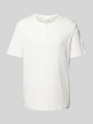 T-Shirt mit Strukturmuster von s.Oliver RED LABEL Beige - 46