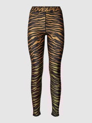 Leggings mit Allover-Muster Modell 'JOY' von Delicate Love Schwarz - 13