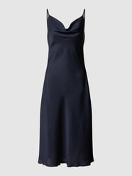 Knielanges Kleid mit verstellbaren Spaghettiträgern von Jake*s Collection Blau - 15