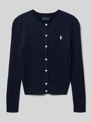 Strickjacke mit Zopfmuster und Label-Stitching von Polo Ralph Lauren Teens - 15