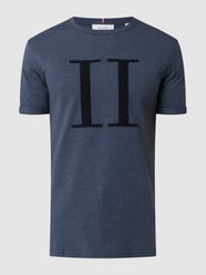 T-shirt z wyhaftowanym logo model ‘Encore’ od Les Deux Niebieski - 24