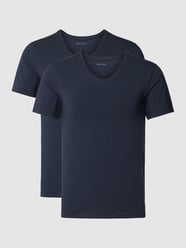 T-Shirt im 2er-Pack Modell 'ESSENTIALS' von Marc O'Polo Blau - 41