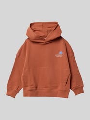 Hoodie mit Statement-Print Modell 'reves' von Mango Orange - 35