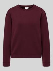 Relaxed Fit Sweatshirt aus Modal-Mix von s.Oliver RED LABEL Bordeaux - 30