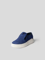 Slip-On-Sneaker aus Veloursleder von Giuseppe Zanotti Blau - 27