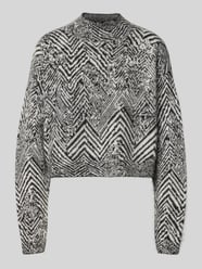 Oversized gebreide pullover van een mix van mohair en wol, model 'FACLINA' van BOSS - 4