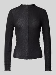 Longsleeve mit Stehkragen Modell 'Mia' von LeGer by Lena Gercke Schwarz - 10