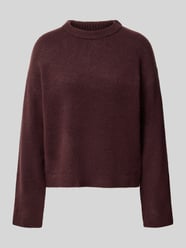 Pullover mit Mock Neck von s.Oliver RED LABEL Bordeaux - 37
