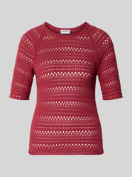 gebreid shirt met ronde hals van Jake*s Casual - 7