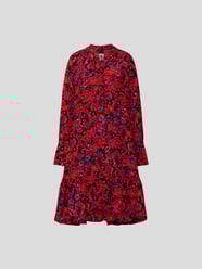 Knielanges Kleid mit Allover-Muster von an an londree Orange - 16