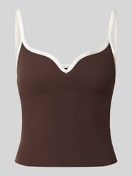 Trägertop mit Kontraststreifen Modell 'Sense Contour' von aim'n - 2
