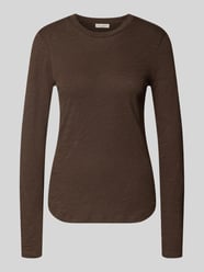Langarmshirt mit abgerundetem Saum von Marc O'Polo - 32