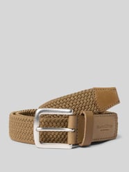 Riem met vlechtpatroon van Marc O'Polo Beige - 45