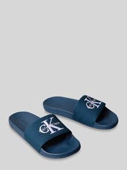 Klapki basenowe z nadruk z logo od CK Calvin Klein - 4