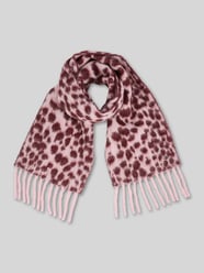 Schal aus Alpaka mit Fransenabschluss von Marc Cain Pink - 46