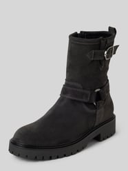 Biker Boot aus softem Velourleder von Marc O'Polo Grau - 19