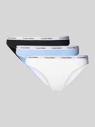 Slip mit Logo-Stitching Modell 'Bikini' im 3er-Pack von Calvin Klein Underwear - 4