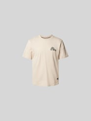 T-Shirt aus reiner Baumwolle von Evisu Beige - 1