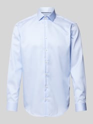 Regular Fit Businesshemd mit New-Kent-Kragen von Christian Berg Men Blau - 5