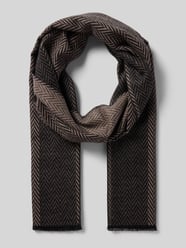 Sjaal van viscose in all-over look van Christian Berg Men Beige - 18