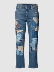 Jeans aus Baumwolle mit Patches von Polo Ralph Lauren Blau - 7