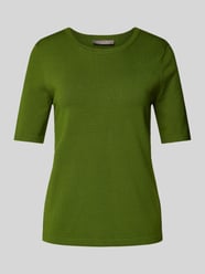 Gebreid shirt met ronde hals van Christian Berg Woman Selection Groen - 30