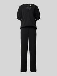 Jumpsuit mit Spitzen- und Strasssteinbesatz Modell 'SIHAM' von Soyaconcept Braun - 2