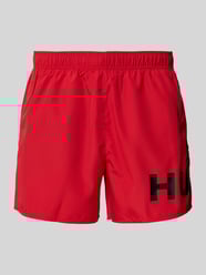 Badehose mit Label-Print Modell 'Makai' von HUGO - 1