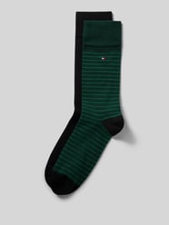 Skarpety z mieszanka bawełny w zestaw 2 szt. model 'MEN SMALL STRIPE SOCK' od Tommy Hilfiger - 14