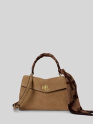 Kleine Satchel aus Kalbnappaleder mit Tuchdetail Modell 'FARRAH' von Lauren Ralph Lauren - 14