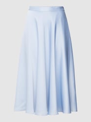 Midirock aus Satin von Jake*s Cocktail Blau - 39