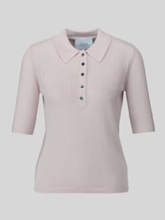 Lochstrick-Poloshirt - curated by Mary Braun von Style Icon Collection Pink - 10