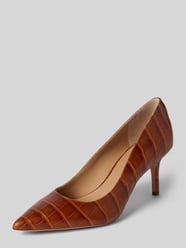 Lederpumps mit Pfennigabsatz Modell 'LANETTE' von Lauren Ralph Lauren Braun - 17