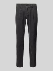 Tapered Fit Cordhose aus reiner Baumwolle Modell 'OSBY PLEATS' von Marc O'Polo Grau - 3