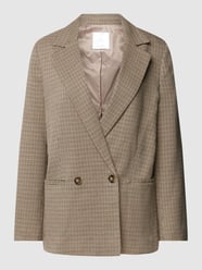 Blazer mit Hahnentrittmuster Modell 'CHARLOTT' von Mango Braun - 14