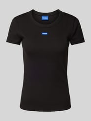 T-shirt z detalem z logo od Hugo Blue - 39