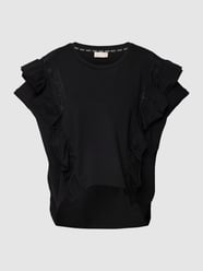 T-Shirt mit Rüschen von LIU JO SPORT Schwarz - 26