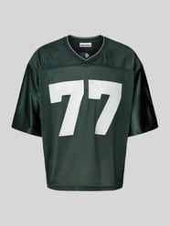 T-shirt z wyhaftowanym logo od REVIEW - 15