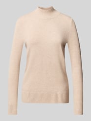 Regular Fit Strickpullover mit Stehkragen von Christian Berg Woman Beige - 1