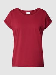 T-shirt met vaste mouwomslagen, model 'DREAMERS' van Vila Rood - 21