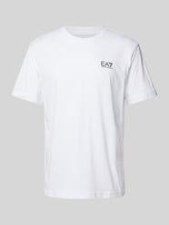 T-Shirt mit Label-Print von EA7 Emporio Armani Weiß - 18