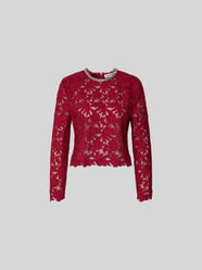 Slim Fit Longsleeve aus floraler Spitze von Self-Portrait - 1